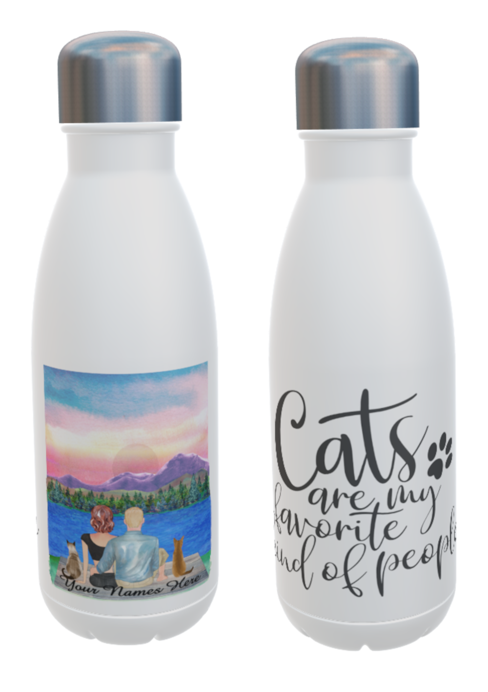 Cat Water Bottle, Cats are my favorite...